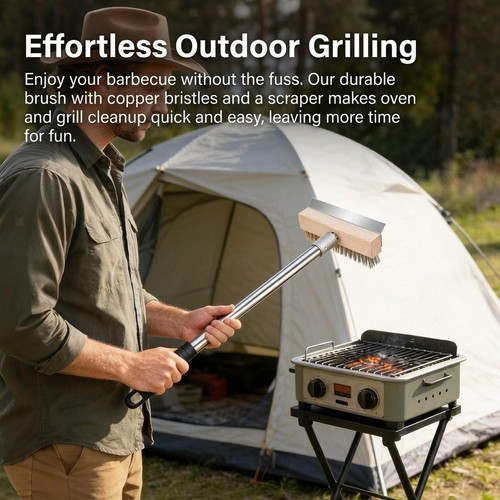 Pizza oven brush portable - brush,