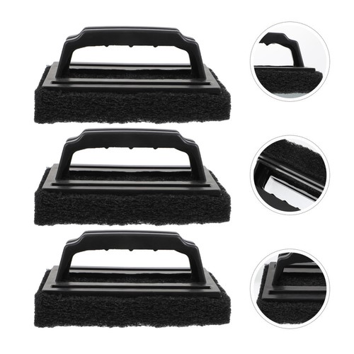 3pcs grill cleaning - grill, brush