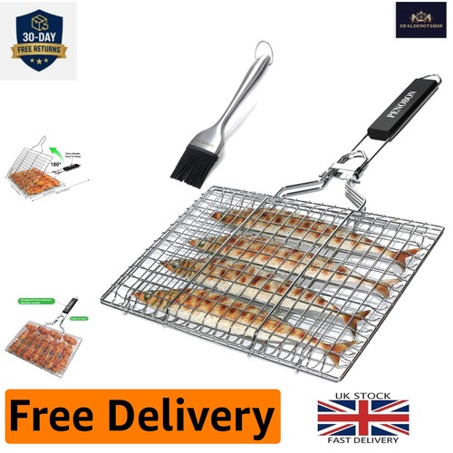 Portable bbq grill - basket, for