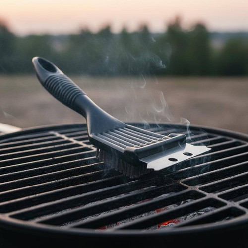 Stainless steel grill brush - steel,
