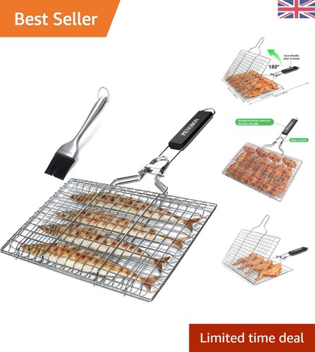 Portable bbq grill basket - grill, for