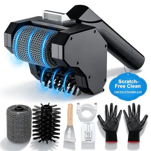 Bbq grill cleaner dual - grill,
